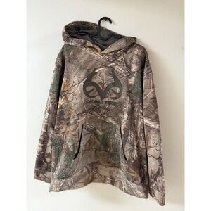 RealTree Camo Pullover Hoodie Mens Large Sweatshirt Grunge Hunting Y2K 2000s